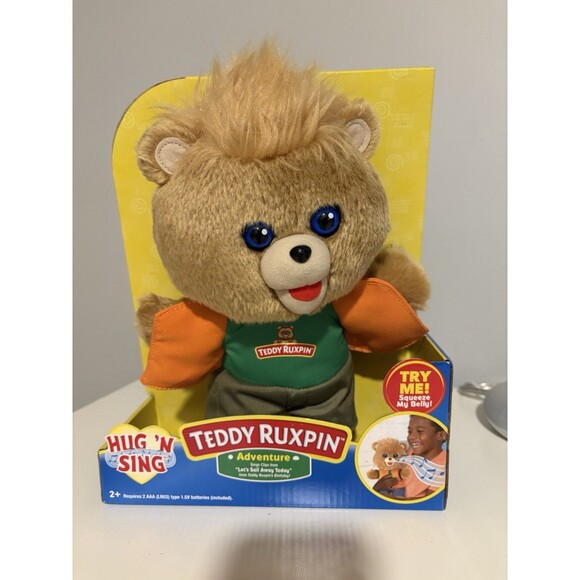2018 Teddy Ruxpin Adventure Hug'N Sing Plush Toy Bear Sings Lets Sail Away Today - Picture 2 of 9